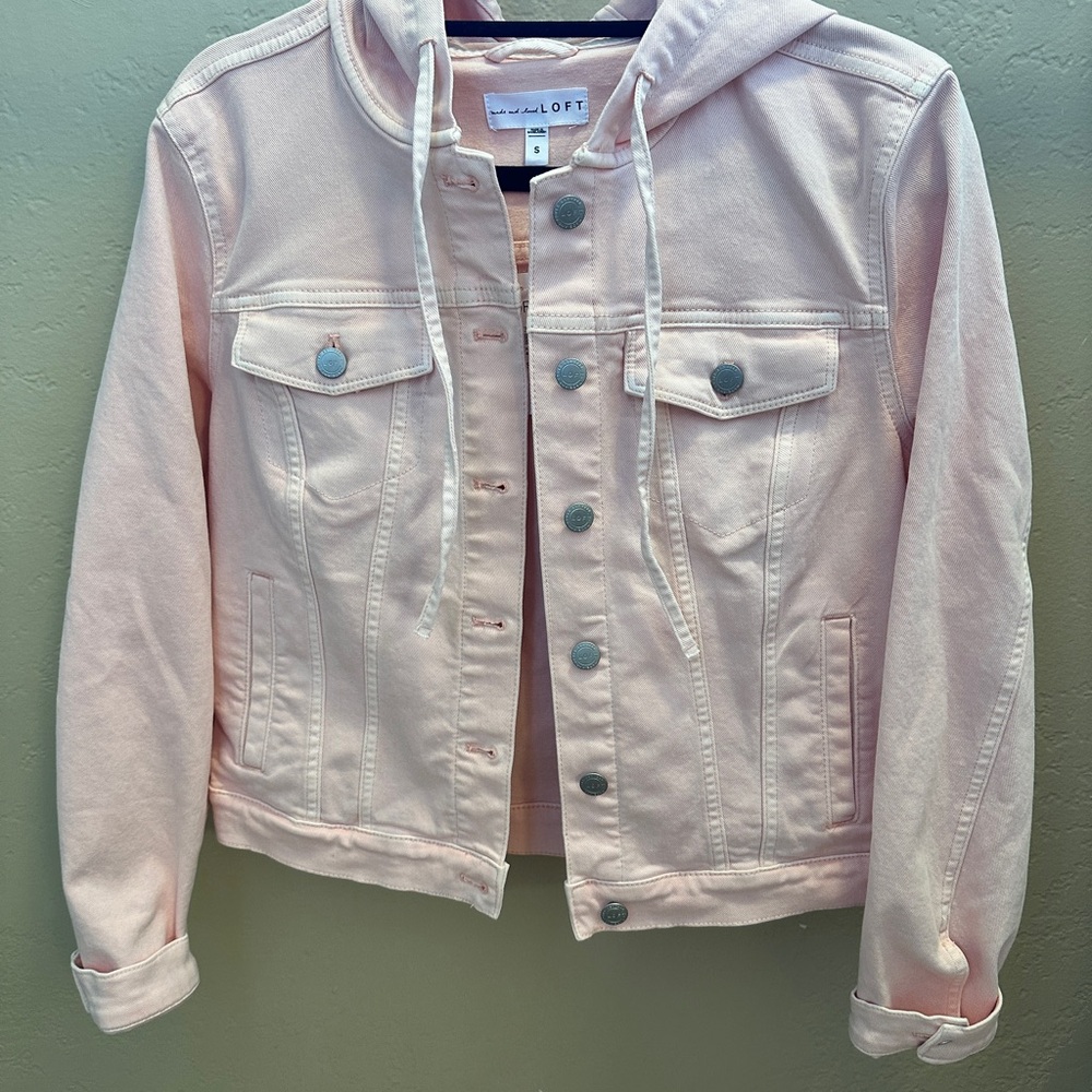 LOFT Pink Jean Jacket